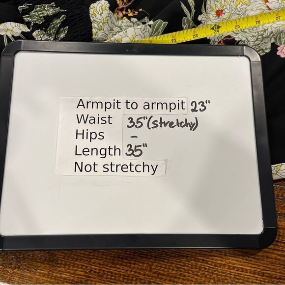 Maurices Floral bell sleeve deep v-neck Kimono Dress size 16/18 - Picture 9 of 13